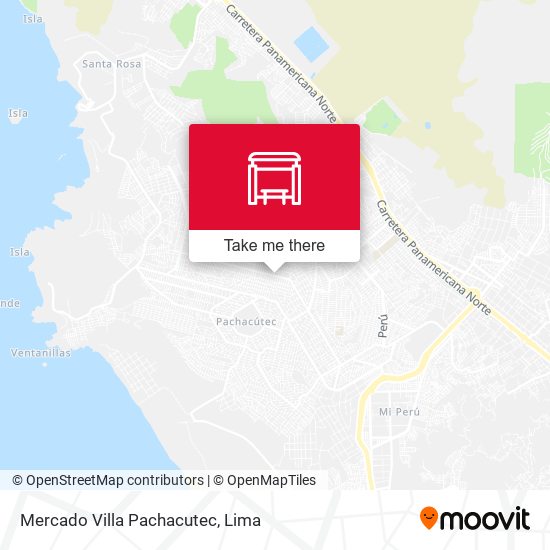 Mercado Villa Pachacutec map