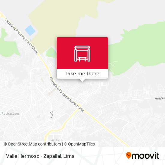 Valle Hermoso - Zapallal map