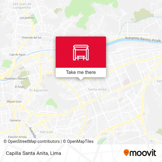 Capilla Santa Anita map