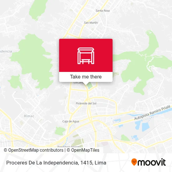 Proceres De La Independencia, 1415 map