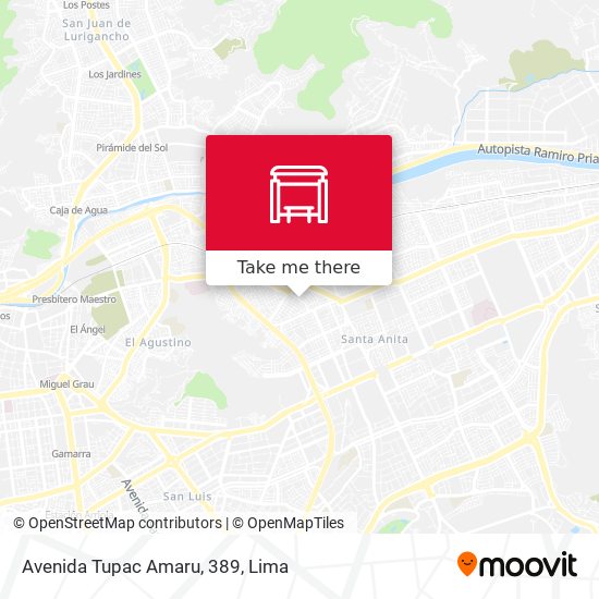 Avenida Tupac Amaru, 389 map