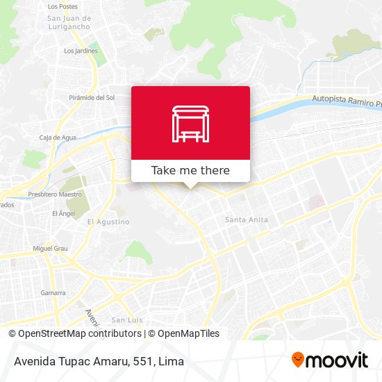 Avenida Tupac Amaru, 551 map