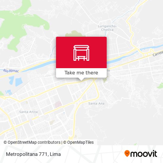 Mapa de Metropolitana 771