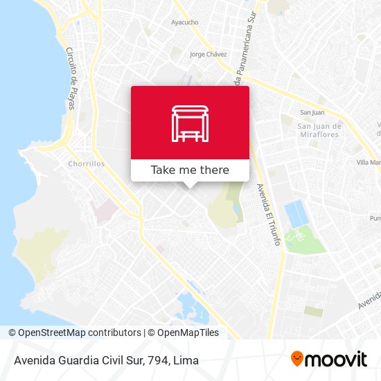 Avenida Guardia Civil Sur, 794 map