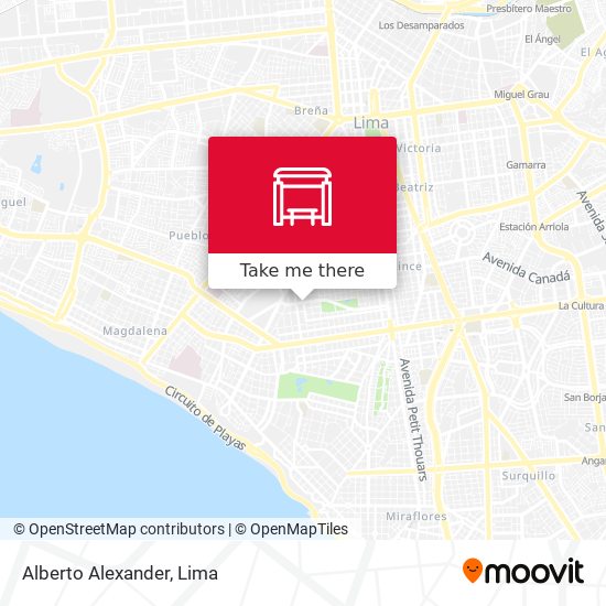 Mapa de Alberto Alexander