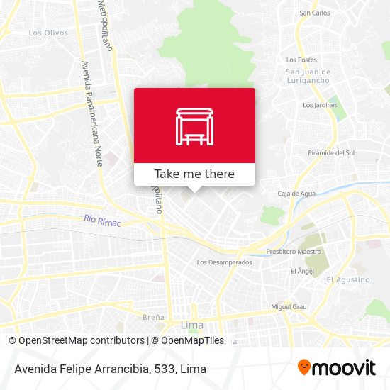 Mapa de Avenida Felipe Arrancibia, 533