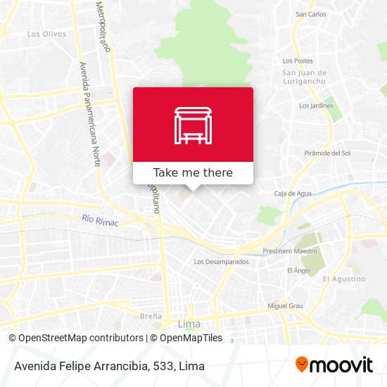 Avenida Felipe Arrancibia, 533 map