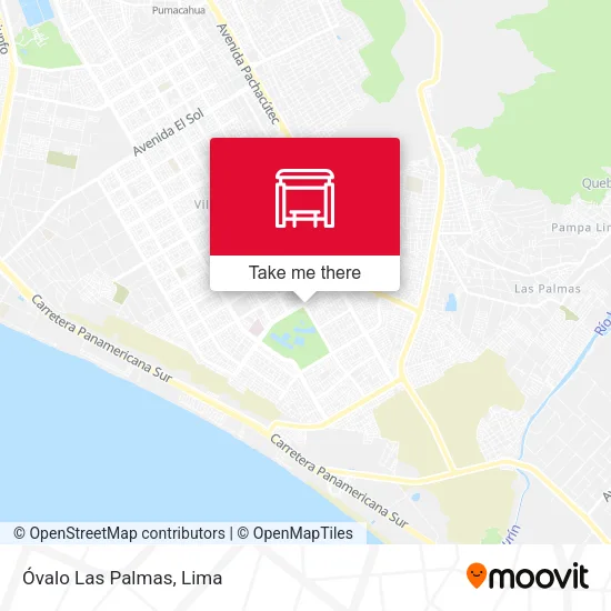 Mapa de Óvalo Las Palmas