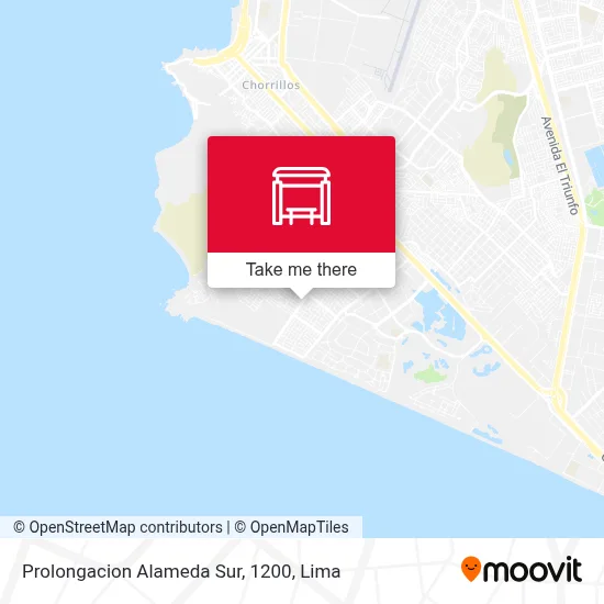 Prolongacion Alameda Sur, 1200 map