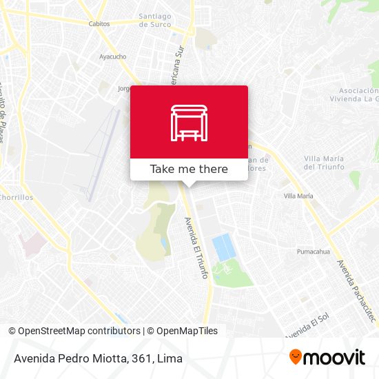 Mapa de Avenida Pedro Miotta, 361