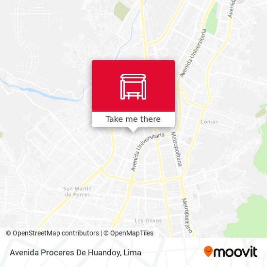 Avenida Proceres De Huandoy map