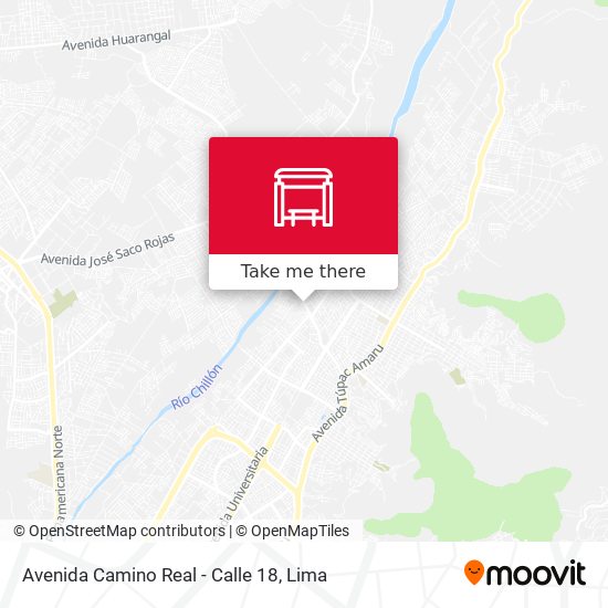 Avenida Camino Real - Calle 18 map