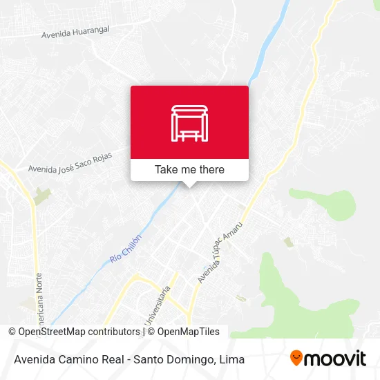 Avenida Camino Real - Santo Domingo map