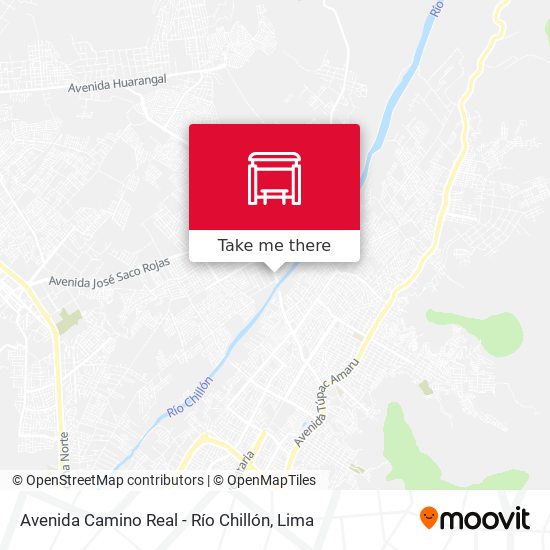 Avenida Camino Real - Río Chillón map