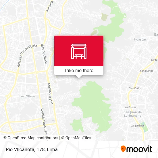 Mapa de Rio Vllcanota, 178