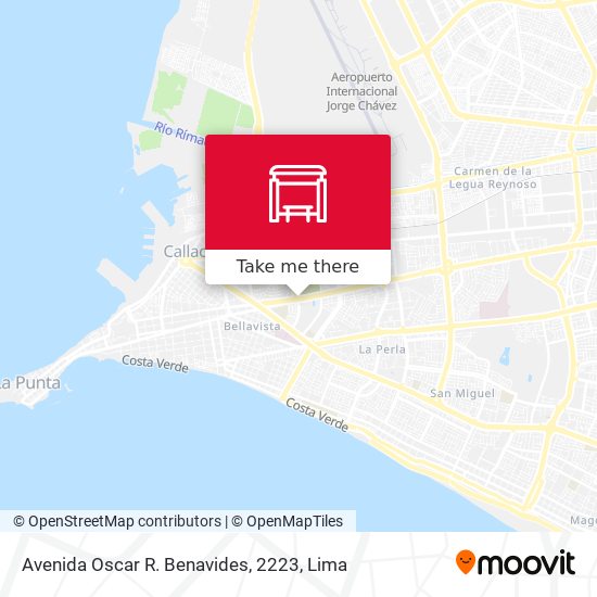 Mapa de Avenida Oscar R. Benavides, 2223