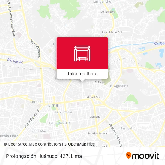 Prolongación Huánuco, 427 map