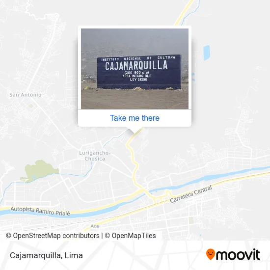 Cajamarquilla map