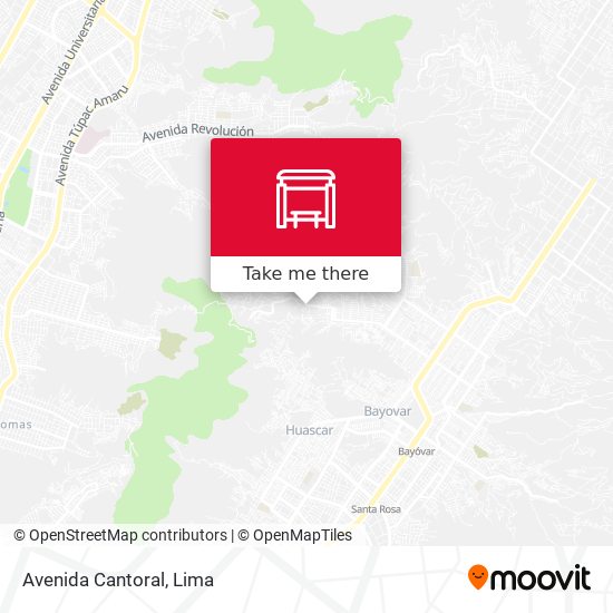 Mapa de Avenida Cantoral