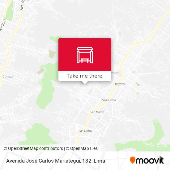 Avenida José Carlos Mariategui, 132 map