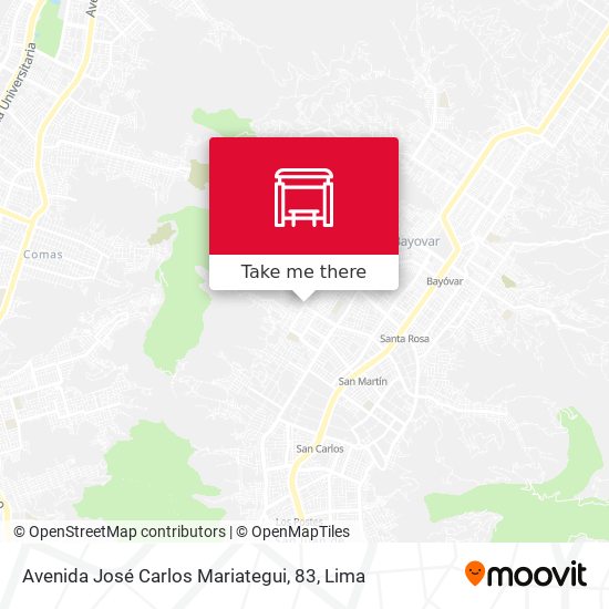Avenida José Carlos Mariategui, 83 map