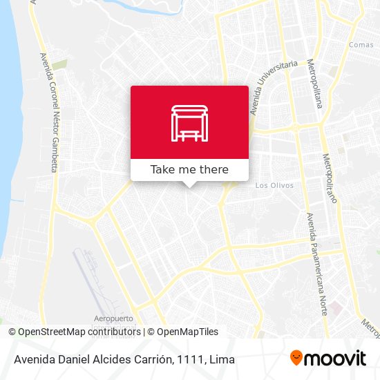 Mapa de Avenida Daniel Alcides Carrión, 1111