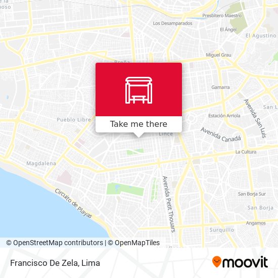 Mapa de Francisco De Zela