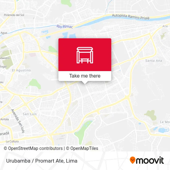 Urubamba / Promart Ate map