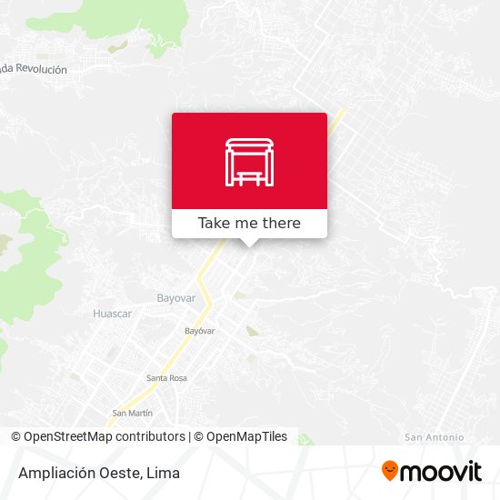 Mapa de Ampliación Oeste