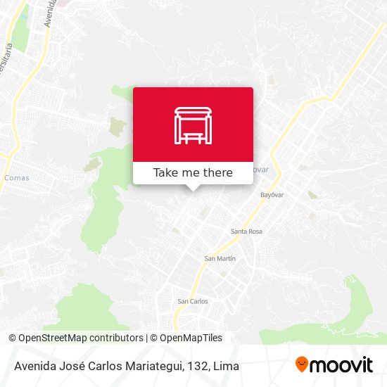 Mapa de Avenida José Carlos Mariategui, 132