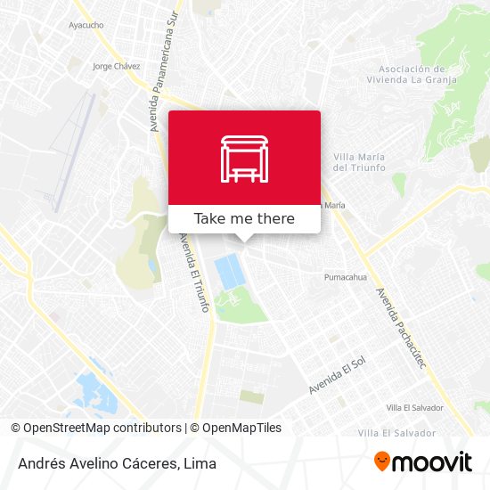 Andrés Avelino Cáceres map