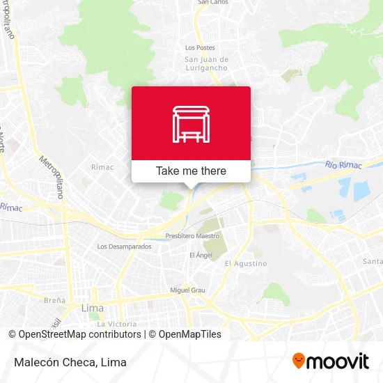 Malecón Checa map