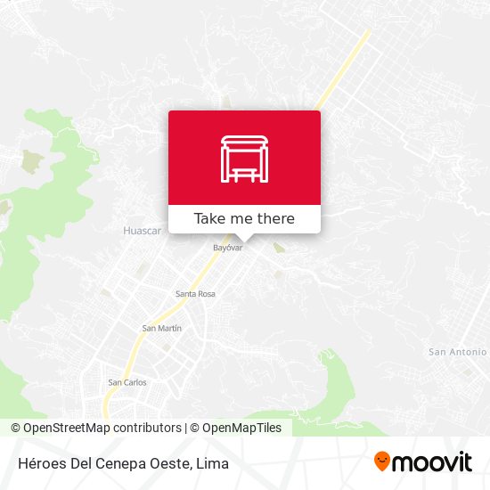 Héroes Del Cenepa Oeste map