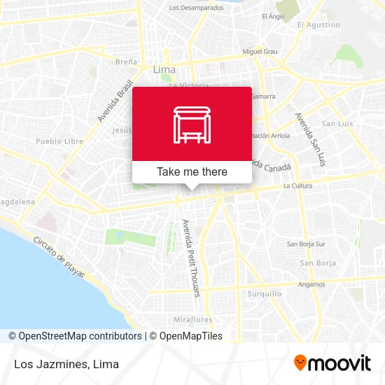 Los Jazmines map
