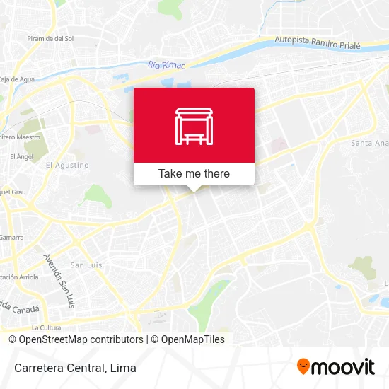 Carretera Central map