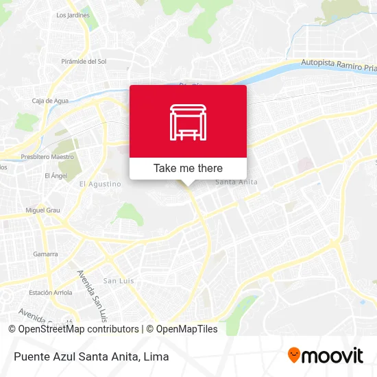 Puente Azul Santa Anita map