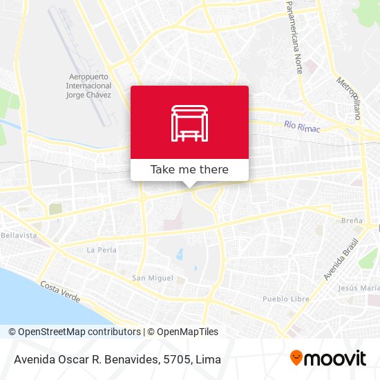 Avenida Oscar R. Benavides, 5705 map