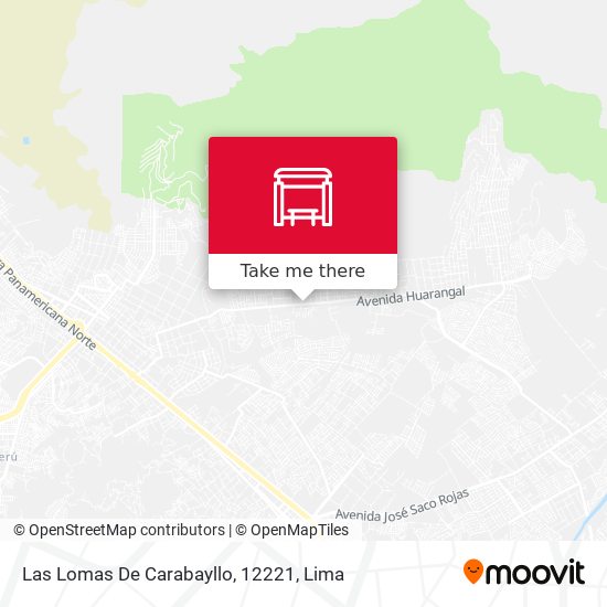 Las Lomas De Carabayllo, 12221 map