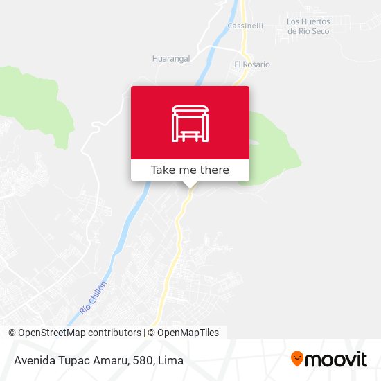 Mapa de Avenida Tupac Amaru, 580