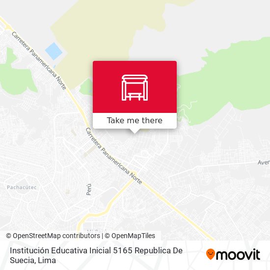 Mapa de Institución Educativa Inicial 5165 Republica De Suecia