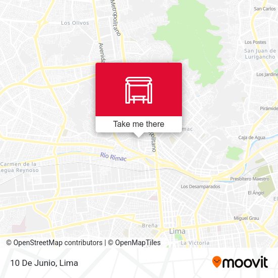 10 De Junio map