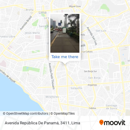 Avenida República De Panamá, 3411 map