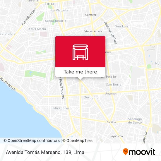 Avenida Tomás Marsano, 139 map