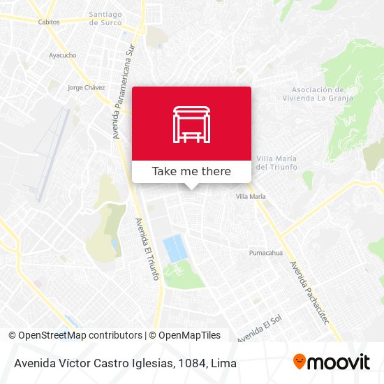 Mapa de Avenida Víctor Castro Iglesias, 1084