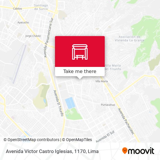 Mapa de Avenida Víctor Castro Iglesias, 1170