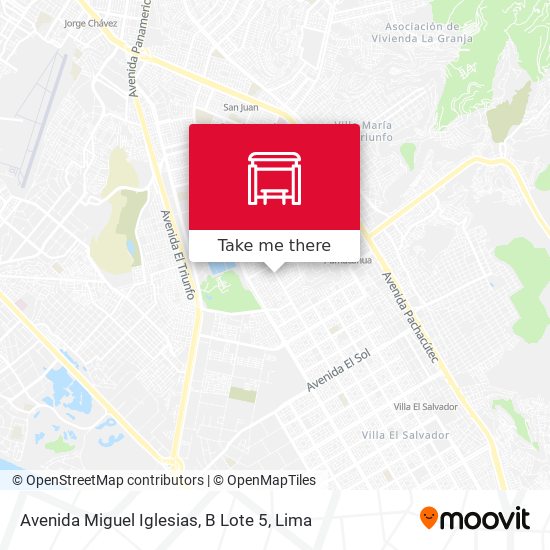 Mapa de Avenida Miguel Iglesias, B Lote 5