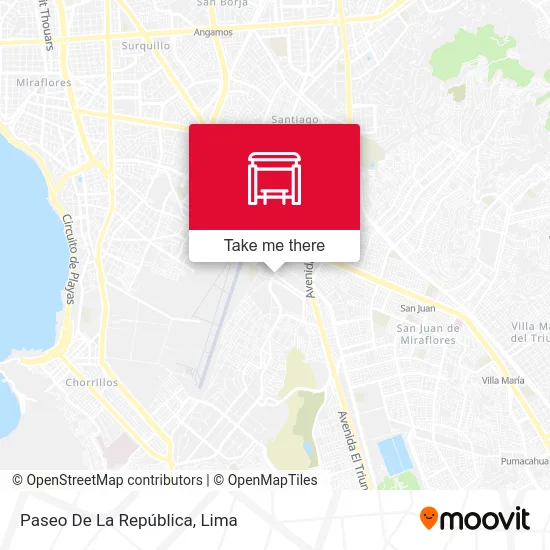 Paseo De La República map