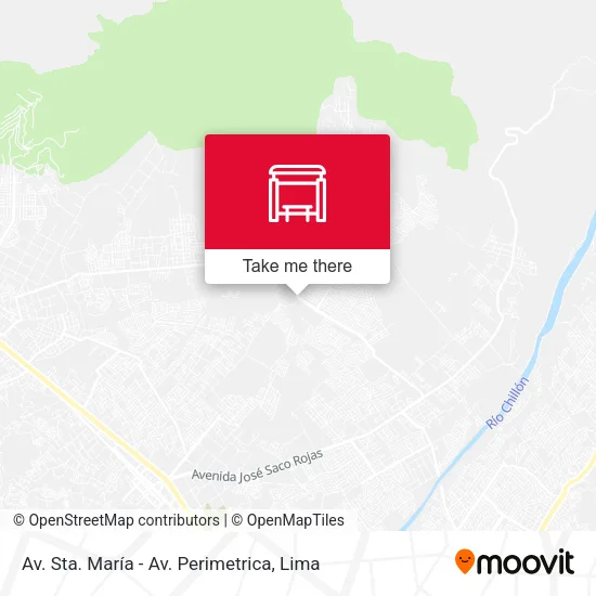 Av. Sta. María - Av. Perimetrica map