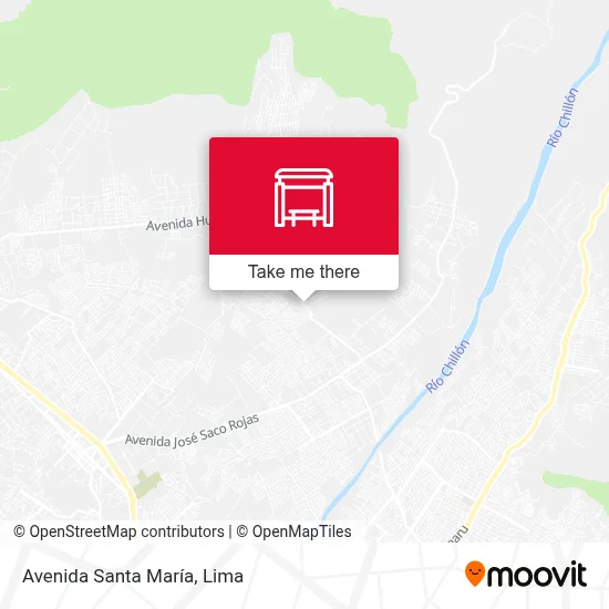 Avenida Santa María map