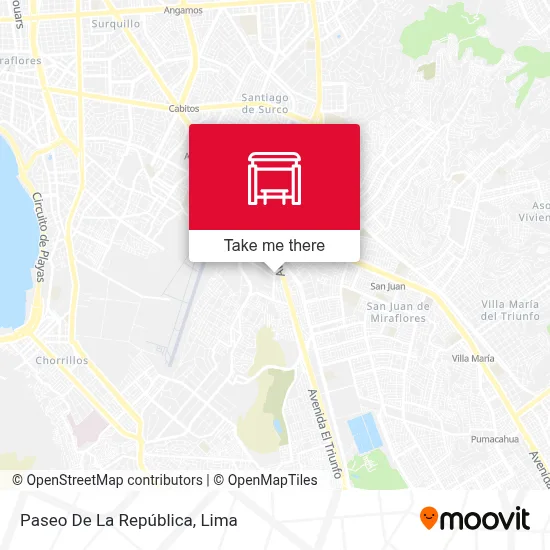 Paseo De La República map